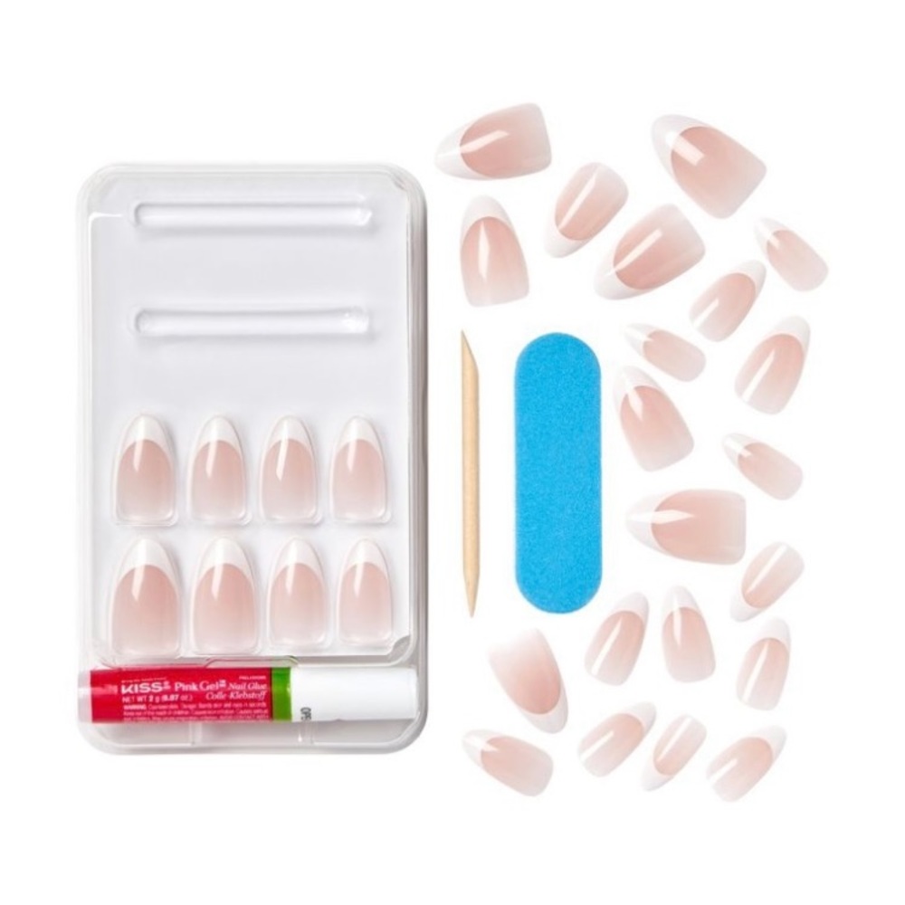 KISS variety glue on 7 day wear nails